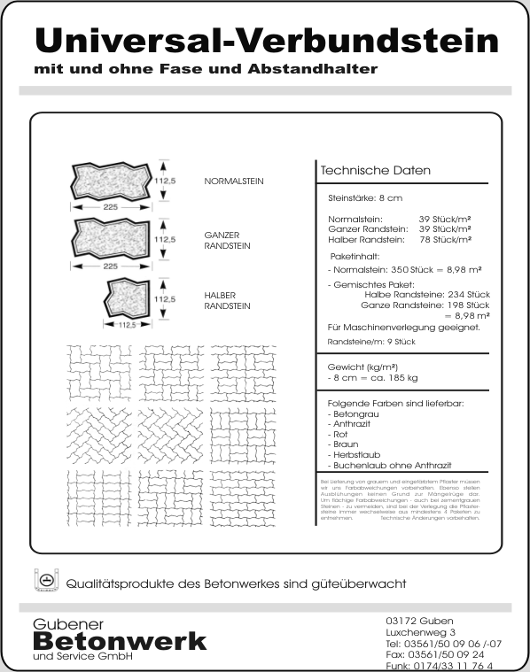 Universalverbundstein